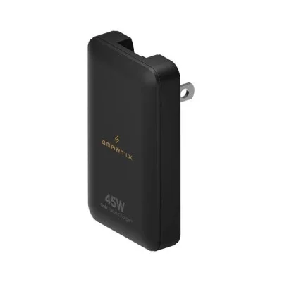 Smartix Premium Slim 45W Gan Wall Adaptor - Black